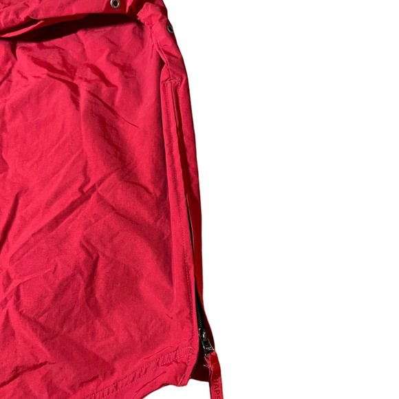 Chaps Red Hooded Windbreaker Zip Pockets Long Sleeve Jacket Men’s Size Large - Picture 8 of 9